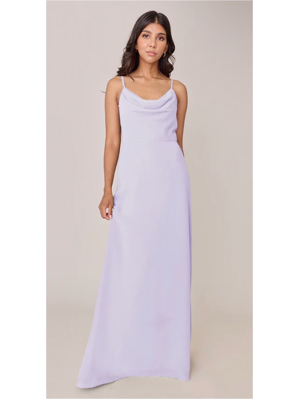 Revelry Nadia Chiffon Dress Light Lavender Size 8 NWT Bridesmaid Wedding Guest